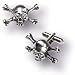 Skull N Bones Stargazer Cufflinks - Alchemy Gothic Pewter Cuff Links