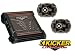KICKER ZX200.2 200 WATT 2 CHANNEL AMP w/PAIR OF KICKER DS6930 6x9" SPEAKERS