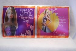 Barbie 2004 Valentine Foil Cards for Framing No Envelopes 3 Different Designs