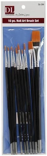 Debra Lynn Professional 10 pcs. Acrylics Nail Brush Set by The Burmax Company