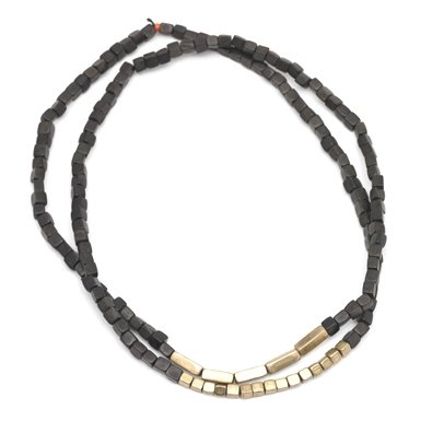 Black Wood Bead Necklace