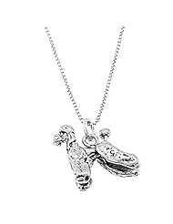 Sterling Silver Three Dimensional Poodle Dog Necklace