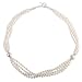EXP Multi-Strand White Pearl & Sterling Silver Necklace
