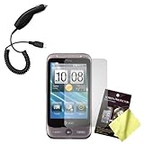 LCD Screen Guard / Protector & Car Charger for HTC Freestyle