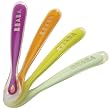 Beaba 1st Meal Silcone Spoons Pack of 4 Assorted Colours
