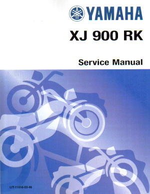 Official 1983 Yamaha XJ900RK Seca Factory Service Manual