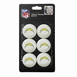San Diego Chargers NFL Table Tennis Balls (6pc)