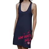 NCAA Saint Mary's Gaels Ladies Paint Strokes Junior's Racerback Dress - Navy Blue