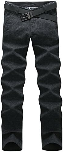 Pexs Men's New Design Skinny Straight Fit Work Dress Comfort Autumn Pants 31