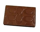 [コーチ] coach　シグネチャーエンボスド名刺入れ  F74081SAD　（アウトレット品） コーチ 名刺入れ