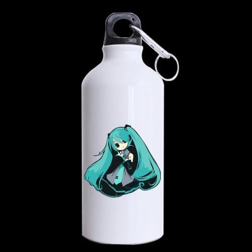 Japan Anime Cartoon Music Girl Hatsune Miku Custom Travel Mug Sport Bottle Cup 13.5 OZ Office Home Cup (Printed on two sides)