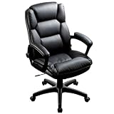 サンワダイレクト PCチェア ミドルバックチェア 組み立て簡単! 5分で完了! 150-SNC072 固定肘 ロッキング調整