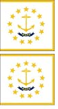 2 Rhode Island State Flag Stickers Decal Bumper Window Laptop Phone Auto Boat Wall