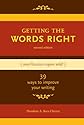 Getting the Words Right: How to Rewrite, Edit and Revise