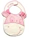 Baby Girl Bib Giraffe Embroidery Pattern with Velcro Strap, Baby Bib