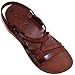 Unisex Adults/Children Genuine Leather Biblical Sandals / Flip flops (Jesus - Yashua) Jesus - Yashua Style II - Holy Land Market Camel Trademark