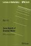 Some Aspects of Brownian Motion: Part II: Some Recent Martingale Problems: Some Recent Martingale Problems Pt. 2 (Lectures in Mathematics. ETH Z�rich)