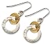 Silver & 9ct Yellow Gold Samuel Johnson Earrings