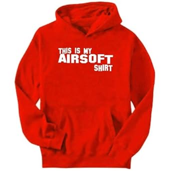THIS IS MY Airsoft SHIRT Sports Mens Hoodie (Red, Sizes X-Small - XXX-Large) THIS IS MY Airsoft SHIRT Sports Mens Hoodie (Red, Sizes X-Small - XXX-Large)