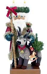 German Nutcracker - Reindeer Santa Claus