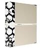 Russell+Hazel Signature Pattern Binder Black & White, 12 x 10 3/4