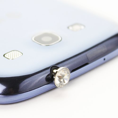 Fosmon Diamond Design Dust Cap for Any Device with 3.5mm Plug - Clear