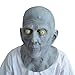 KINGMAS Old Man Elderly Bald Latex Mask, Halloween Terror Mask