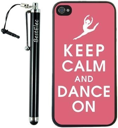 BestElec for iPhone 4 Case -Protective for iPhone 4/4s Case- Keep Calm Dance On by supermalls