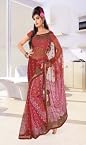 STYLELOK NET Saree 55075 | Color Red
