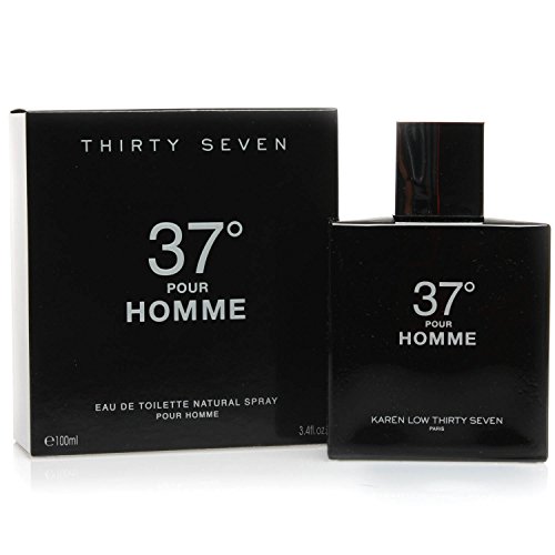 Thirty Seven 37 Degrees Pour Homme Karen LOW France Men 3.4 Edt Fl Oz Spray