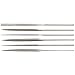 Strauss 6 Piece Needle File Set, Diamond Grit, Fine, 160mm Length