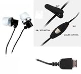 Stereo Headset Hands-free Earphone with build-in Microphone for Samsung: A117, A127, A137, A167, A177, A237, A257 (MAGNET), A517, A637, A737, A747, A767, A777, A827, A837, A867 (Eternity), A877 (Impression), A887 (Solstice), i325, i617, i627 (Propel pro), i637 (Jack), i907 (Epix), i910 (Omnia), M310, M510, M520, R200, R300, R310 (Byline), R311 (Axle), R400, R410, R430 (MyShot), R500, R610, T109, T119, T229, T239, T339, T349, T429, T439, T469 (Gravity 2), T539, T559 (Comeback), T659, T729, T739, T749 (Highlight), T819, T919 (Behold), T929 (Memoir), U650 (Sway) + Free Stars Stripes Silicone Wristband