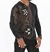 Doctrine Apparel Long Sleeve Slayer Eagle Crest Embroidered Shields V Neck Medium - XL