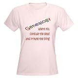 Genealogy Confusion red Family Women's Light T-Shirt by CafePress