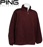 Men's Ping Collection Solid Pique Fleece 1/2 Zip Pullover