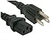 AYA 25Ft (25 Feet) 14AWG Heavy Duty Power Cord NEMA-15P C13 15A Cable 3 Conductor UL Listed