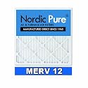 Nordic Pure 16x25x1 AC Furnace Air Filters MERV 12, Box of 6