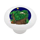 Tropical Eve Decorative High Gloss Ceramic Drawer Knob