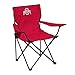 Logo Brands NCAA Ohio State Buckeyes Quad Chair, Unisex Adult Chair with One Cup Holder, Red, One Size