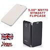 BLACK FLIP CASE FOR 5" STAR N9770 MTK6577 DUALCORE MOBILE SMARTPHONE - UK STOCKS - BY DIGIMAX ONLINE UK