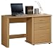 No Tools Technique! Furinno Office Desk Study Computer Table with 3 Storage drawers, KM-DE020