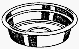 Duraco #SDC10-94268 9-3/4 Granite Saucer