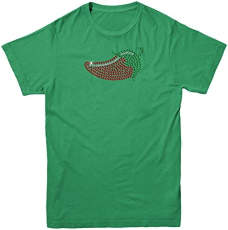 Rhinestone Chilli Pepper - Unisex YOUTH T-shirt (Medium, KELLY GREEN)