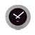 Karlsson Wall Clock Mirror Hour Steel Matt Finish