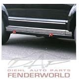 DODGE CALIBER 07-08 CHROME STEEL ROCKER SILL TRIM LOWER