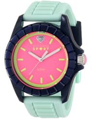Juicy Couture Womens 1901114 Sport TR90 Mirrored Faceted Bezel Watch
