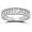 10k White Gold Diamond Channel Set Band (1/4 cttw, I-J Color, I2-I3 Clarity), Size 7