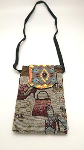 Travel Neck Wallet Crossboby Purse Cell Phone Passport Key Cards Shoulder Strap Small Bag for Men and Women.