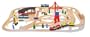 Melissa & Doug Deluxe Wooden Railway Set
