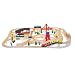 Melissa & Doug Deluxe Wooden Railway Set